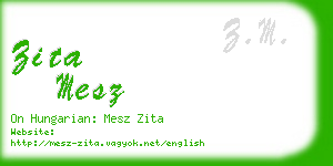 zita mesz business card